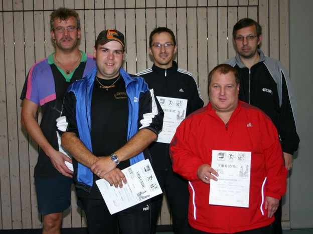 Kreismeister der Saison 2010/2011 der Spielklasse Herren C bei den Kreismeisterschaften in Knetzgau vom BTTV - Tischtennis Kreis Hassberge.