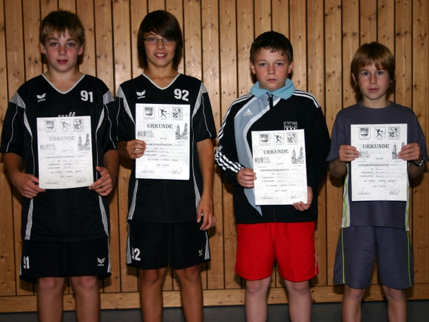 Kreismeister der Saison 2010/2011 der Schüler B bei den Kreismeisterschaften in Ebern vom BTTV - Tischtennis Kreis Hassberge